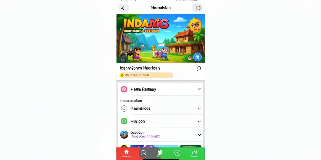 Tampilan menu utama yang menarik dan interaktif.