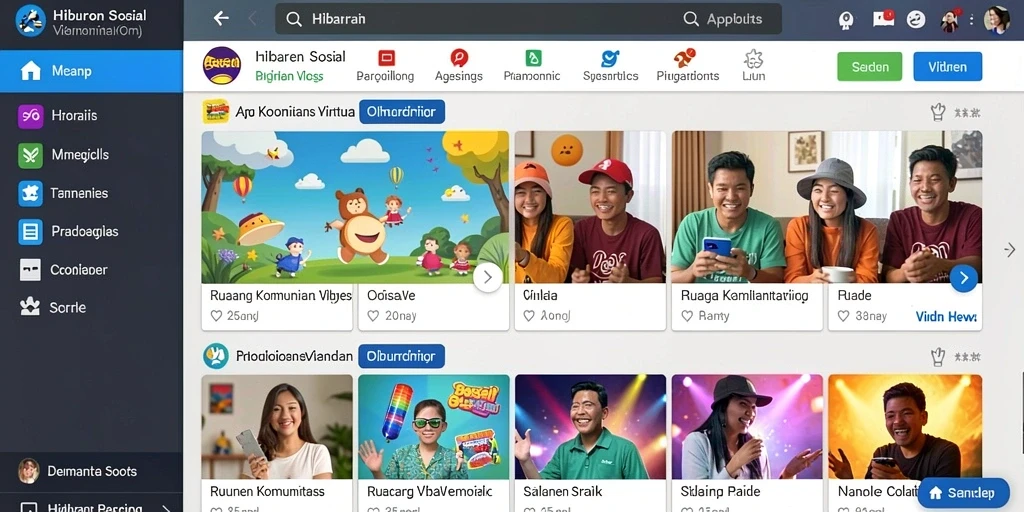 Tampilan antarmuka yang menarik dan modern.