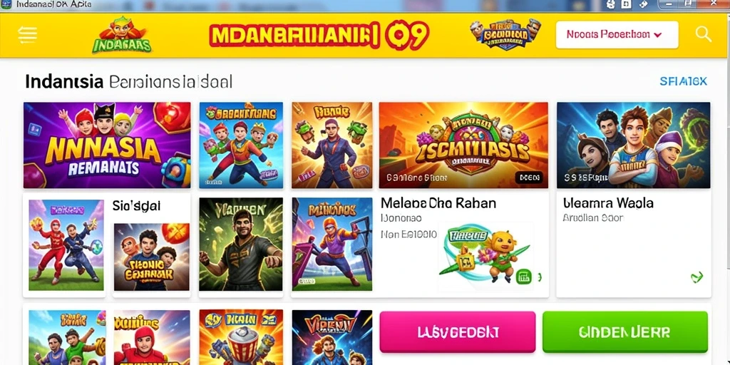 Screenshot menampilkan antarmuka permainan yang menarik dan mudah digunakan.