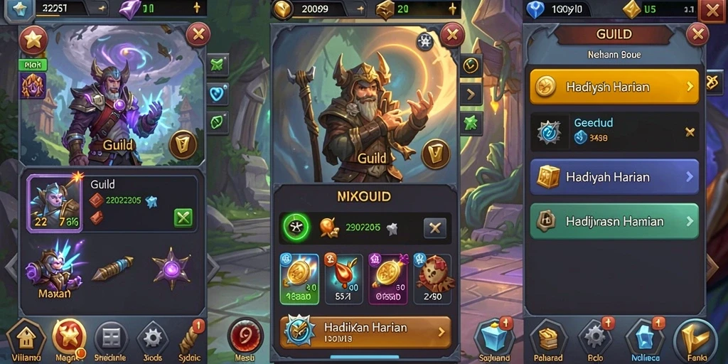 Tampilan mesin slot yang menarik dan berwarna.